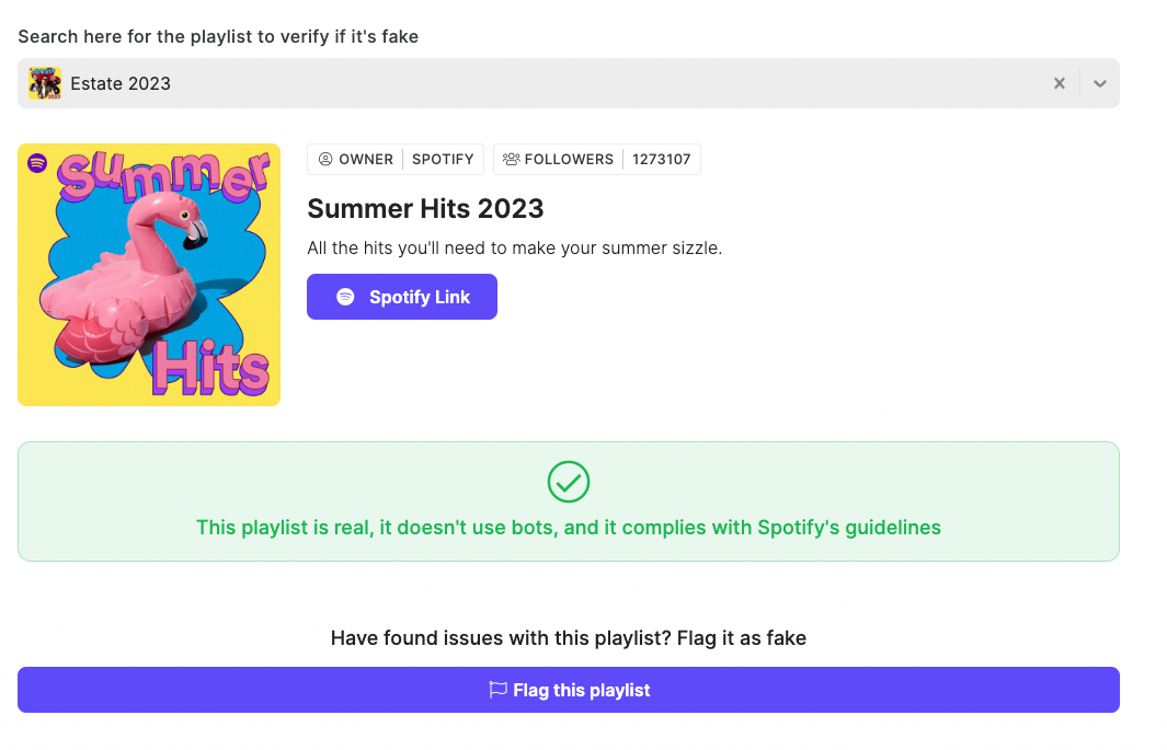 Introducing Playlist Check: Your Free Tool to Detect Fake Playlists and Bot Influence