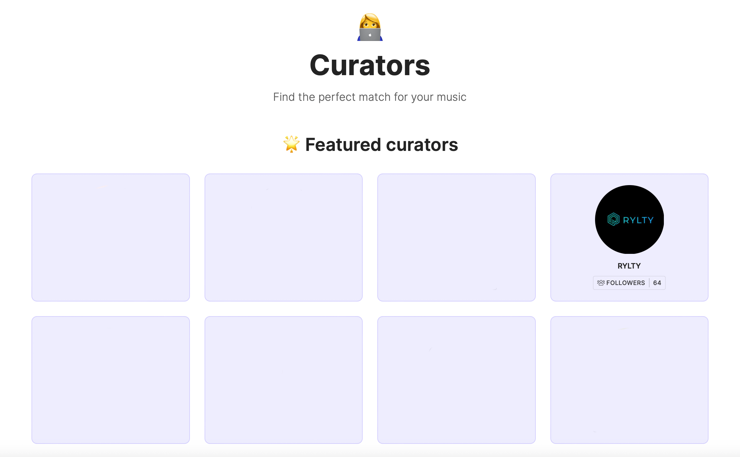 RYLTY is the Curator of the Month on Matchfy.io