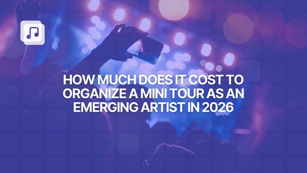 How much does it cost to organize a mini tour as an emerging artist in 2026